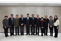 Representatives of CUHK and CAST pose for a group photo